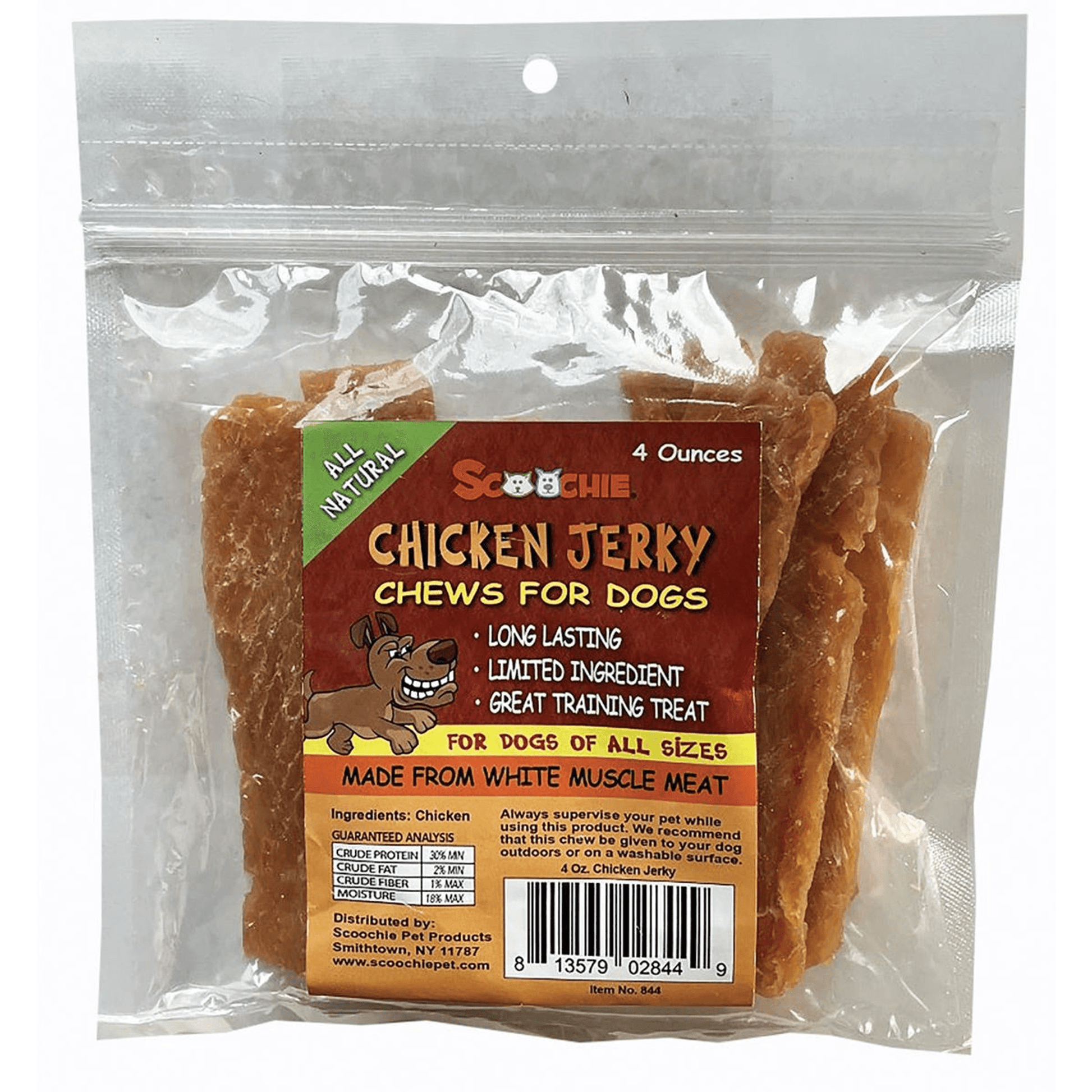 SCP All-Natural Chicken Jerky for Dogs - Dental Health & Chew Treats -